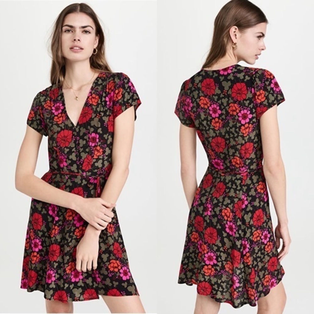 Rolla’s Cleo Rambling Floral Mini Wrap Dress